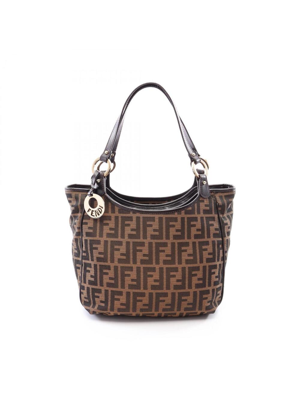 Fendi Zucca Shoulder Tote Handbag #362775F94B